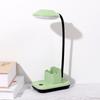 Suporte de Caneta Grande Armazenamento Mesa Luminária de Mesa LED Multifuncional Recarregável Plug-In Luminária de Cabeceira Proteção para os Olhos Luz Noturna USB