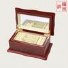 Caja de almacenamiento de madera multifuncional directa de fábrica caja clásica europea vintage anillo de perlas aretes joyero
