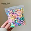 Elástico Colorido Infantil para Meninas Presilhas de Cabelo para Meninas Alta Elasticidade e Durabilidade Sem Machucar o Cabelo Faixa de Cabeça para Bebê