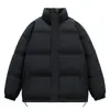 Chamarra Acolchada Holgada con Cuello Alto de Invierno Unisex Cálida de Algodón Adelgazante Versátil Moderna Nueva Temporada