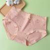 [Stock Disponible Transfronterizo] Ropa Interior de Algodón Puro para Mujer, Ropa Interior de Algodón Estampada para Mujer, Calzones sin Costuras de Cintura Media