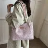 Bolso tote para el hombro y cruzado, fresco y moderno, estilo casual y simple para mujer, estampado 2026, gran capacidad para compras