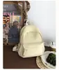 Mochila Casual Simple de Color Sólido, Gran Capacidad, Ligera, Mochila de Viaje Versátil, Bolsa Escolar de Nailon para Exteriores para Hombres y Mujeres