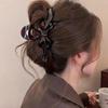 Clipe de Nó de Fita de Laço Cinto Feminino Etiqueta Dourada Simples Sensação de Alto Padrão Grande Grampo de Cabelo Cabelo Multi-Presilha Tubarão Acessório de Cabeça