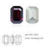 Dongzhou Crystal K9 de alta calidad con base puntiaguda, diamantes de cristal de anís estrellado largo plateados, joyas de diamantes, equipaje, accesorios decorativos de bricolaje al por mayor