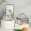 Bolsa Térmica para Bolo, Tecido Não Tecido, Filme Laser, Caixa de Almoço Refrigerada e Conservadora para Viagem, Bolsa Térmica para Refeição, Bolsa Térmica para Levar Chá de Leite, Espessada
