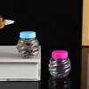 Botella de Rosca Calibre 35 para Empaque de Dulces, Partículas, 50ML, Multicolor, Transparente, Boca Ancha, Botella de Plástico para Slime