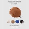 Gorra de piso de estilo coreano de primavera y otoño con letras de oso para niño, delgada, a juego, para bebé, para viajar, personalizada, para niños, de melón, para primavera
