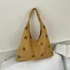 Bolsa tote transfronteiriça, grande capacidade, novo modelo outono/inverno 2026, bolsa de ombro simples retrô fosca casual, bolsa crossbody simples