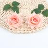 Simulação transfronteiriça flanela rosa flor arranjo de flores acessórios adereços de tiro de flores arco acessórios decorações de casamento venda quente