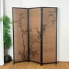Nova Divisória de Tela Estilo Chinês Escritório Refeições Sala de Chá Estilo Retrô Tela Dobrável Removível de Bambu Estética da Dinastia Song