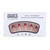 Manicura de Chica Dulce Estilo Ins Europeo y Americano Combinación de Colores Rosa Rosa Fresco Dulce Chica Simple Versátil Uñas Portables 24 Piezas