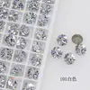 Rhinestones de Zirconia para Decoración de Uñas Estrella Dongzhou Forma de Huevo de Paloma Cuadrado Azúcar Helado Zirconia Brillante Punto de Color Alto Rhinestones de Punta Decoraciones para Uñas DIY