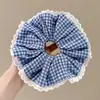 2026 Elástico de Cabelo Retro Estilo Academia de Ponta Scrunchie Grande Resistente para Mulheres Acessório de Cabelo Estilo Preguiçoso