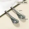 Colheres Descartáveis Embaladas Individualmente Colheres de Plástico de Grau Alimentício para Embalagem de Takeaway Colheres Transparentes Espessadas para Sopa
