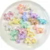 Acrílico UV Color Real Chapado Pony DIY Cadena para Teléfono Móvil Bolso Colgante Material con Cuentas Accesorios de Joyería Cuentas con Agujero Recto