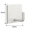 Gancho adhesivo fuerte de acero inoxidable 304 sin perforación, gancho de pared resistente al agua y sin rastro para cocina y baño, en stock
