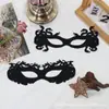 Máscara de Carnaval Veneziana Feminina Gótica Meio Rosto Nobre Baile de Máscaras Transfronteiriça Máscara de Feltro Festa à Fantasia
