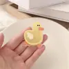 Grampo de Cabelo de Pato de Ovo Fofo de Acrílico Clipe Lateral para Franja de Menina Grampo de Bolso de Ovo Versátil Acessórios de Cabelo