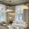 Lámpara de araña de estilo Wabi-Sabi japonés para restaurante de papas fritas de seda Lámpara de diseño nórdico para B&B, bar, sala de estar, lámpara para estudio, dormitorio