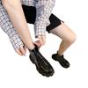 Botas Martin de estilo británico para otoño e invierno de 2022, botas cortas con plataforma y cordones delanteros versátiles para estudiantes femeninas de estilo coreano