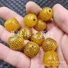 Abejas Artificiales Fluorescentes Flotantes de Agua Salada Cera de Abeja Artificial Gipsofila Cuentas de Estilo Antiguo Cuentas Sueltas Cera de Abeja Amarilla Aceite de Pollo Antiguo Cuentas Passepartout