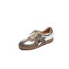 Zapatos Dexun Marrones Estilo Maillard 2024 Nuevos Cómodos Puntera Redonda Correa Cruzada Casual Planos de Caña Baja