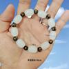 Diretamente do Fabricante, Braceletes de Contas Pixiu Buda Dourados Imitação de Baixo Preço para Atacado com Mantra de Seis Palavras, Pulseira Pixiu Dourada, Oferta Especial para Transmissão ao Vivo
