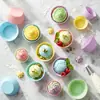 Mini pastel de simulación, taza de fruta, accesorios de bricolaje, crema, pegamento, accesorios, llavero, cadena para teléfono móvil, accesorios de resina