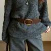 Cinto Largo Marrom Suede Retro de Alta Qualidade para Mulheres com Saia e Jeans Cinto Largo Cinto para Blazer