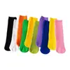 Calcetines de Color Caramelo Estilo Coreano para Primavera, Verano y Otoño, Calcetines de Algodón para Niños, Niños y Niñas, Calcetines Largos para Bebé