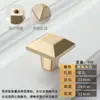 Lujo Nórdico Ligero Mango de Cobre Puro Moderno Minimalista Manija de Puerta de Armario Manija de Cajón Completamente de Cobre Dorado de un Solo Agujero