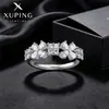 Anillo de aleación de cobre estilo coreano ins con trébol de cuatro hojas Xuping para niñas, moda transfronteriza europea y americana, anillo fresco hueco