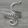 Anillo de personalidad retro estilo pulpo punk europeo y americano de nueva importación transfronteriza anillo de pulpo abierto al por mayor