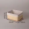 Mesa de Centro de Escritorio de Bambú, Sauce y Ratán, Recibidor, Sala de Estar, Dormitorio, Residencia Estudiantil, Cesta de Almacenamiento para Supermercado, Cesta de Almacenamiento, Cesta para Cosméticos y Lavandería