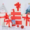Caja de Regalo Hecha a Mano Navideña Decoraciones debajo del Árbol Juego de Siete Piezas Accesorios de Decoración para Ventana de Hotel y Centro Comercial Combinación de Adornos
