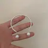 Pulsera de Perlas Irregulares Francesas Pulsera para Mujer Nicho Lujo Ligero Exquisita Moda Oro Media Pulsera Accesorios de Pulsera