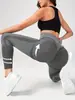 Pantalones de Yoga Color Durazno Estilo Europeo y Americano para Mujer, de Cintura Alta, Levanta Glúteos, Mallas sin Costuras, que Absorben la Humedad, que Eliminan el Sudor, Mallas Deportivas, Ropa de Fitness Elástica