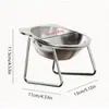 Venta al por mayor de grandes cantidades de tazones para gatos y perros, tazones de agua de acero inoxidable para gatos, soportes elevados para protección del cuello de mascotas, tazones para perros, comida para gatos