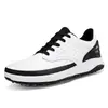 1137 Sapatos de Golfe Masculinos e Femininos, Superfície de Couro de Cano Baixo, Resistente ao Desgaste, Antiderrapante, Sapatos Esportivos para Casais, Caminhada, Corrida, Caminhada, Primavera