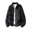 Camisa cárdigan de alta calidad, peso pesado, con cuello para hombre, elegante y guapa, chaqueta holgada de manga larga