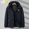 Comercio Exterior Europeo y Americano Más Vendido Terciopelo Engrosado Longitud Media Ropa de Invierno para Papá Ropa de Invierno Nueva Cálida de Algodón para Personas de Mediana Edad y Mayores