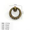 Jingmao Hardware Decoración para el Hogar Anillo Estilo Europeo Anillo de Elevación Negro Anillo para Cajón Anillo de Tirador de un Agujero Manija para Puerta de Gabinete