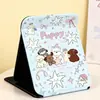 Espejo de Estilo Nuevo con Diseño de Cachorro Lindo, Engrosado y Anticaídas, Espejo de Maquillaje Portátil para Viaje, Espejo de Tocador de Alta Definición para el Hogar