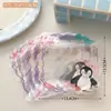 Bolsas Autocierre Forma de Estrella Estilo Coreano con Alto Valor Estético, Presentando Osos y Pingüinos Lindos, Bolsas de Empaque con Tarjeta Sellada, Empaques de Material Cultural y Creativo, Bolsas de Regalo Apilables