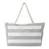 Bolso de Mano para Exteriores Transfronterizo Rayado Bohemio Bolsa de Almacenamiento de Viaje Gran Capacidad Cuerda de Algodón Portátil Bolsa de Compras para la Playa