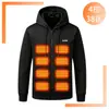 Estilo Nuevo Transfronterizo Control de Seda 28 Distritos Sudadera con Capucha Calefactora Ropa Calefactora Eléctrica Cálida Chaqueta de Calefacción a Temperatura Constante