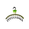 Colgador de ropa lindo con forma de cebolla verde, divertido, con múltiples pinzas para uso doméstico, adecuado para secar calcetines y ropa interior, estante multifuncional de almacenamiento y secado
