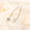 Pendientes de circonita de plata S925 para mujer, ligeros y lujosos, con borlas, de alta calidad, estilo coreano, elegantes, de nicho, sencillos.