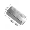 Directamente del fabricante, peine de acero inoxidable para cabello y barba, mini peine de aceite, portátil para peinado suave del cabello, peine de viaje